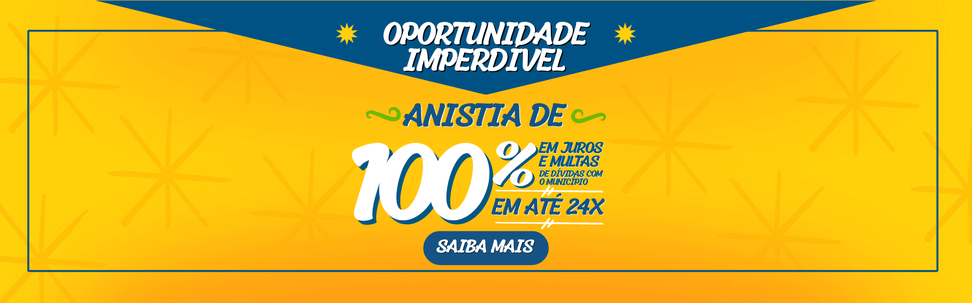 Anistia 2026: 100% de desconto em juros e multas