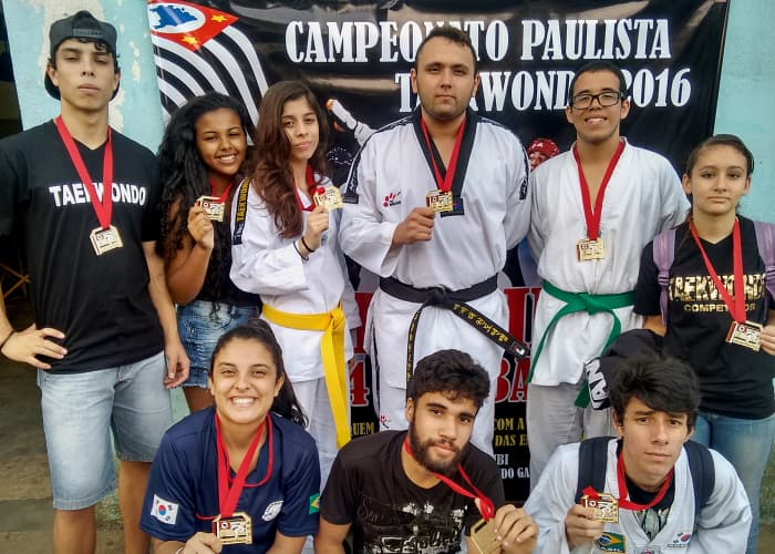 Taekwondo conquista nove medalhas na segunda etapa do Paulista da Liga Nacional