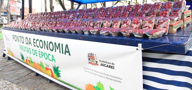 Ponto da Economia inicia venda de morangos nesta segunda