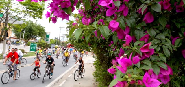 Passeio ciclístico é atração no primeiro domingo de primavera em Jacareí