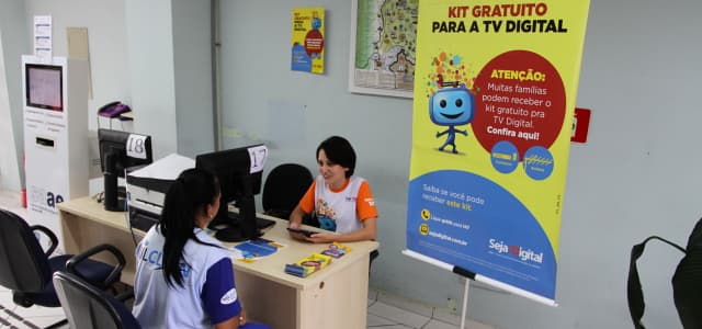 Atende Bem oferece agendamento para distribuição de kits de TV Digital