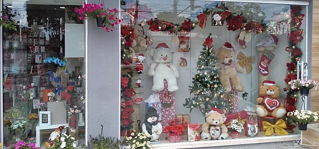 Floricultura vence o ‘Concurso de Vitrines Natalinas’