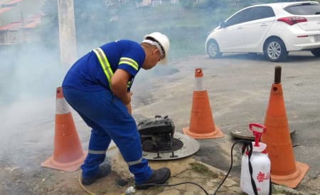 SAAE inicia testes de fumaça para detectar lançamentos irregulares de esgoto