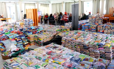 Mais de 20 mil quilos de alimentos são doados para as entidades sociais de Jacareí