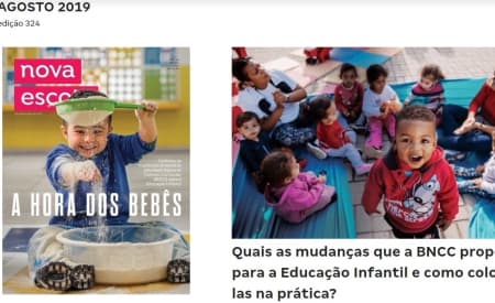Educação Infantil de Jacareí é destaque na revista Nova Escola