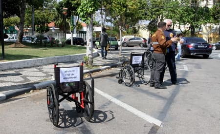 Ação da ‘3ª Virada da Mobilidade’ chama atenção para os direitos dos portadores de deficiência física