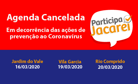 ‘Participa Jacareí’, que aconteceria nesta segunda no Jardim do Vale, está cancelado