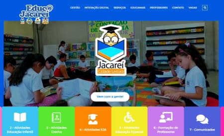 Educação de Jacareí divulga portal para pais, alunos e professores