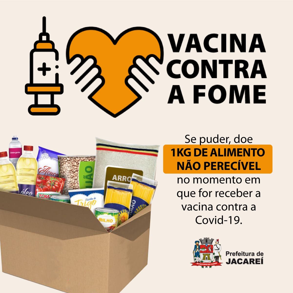 Vacina Contra a Fome: em dois meses, mais de 10,7 toneladas de alimentos são arrecadadas em Jacareí
