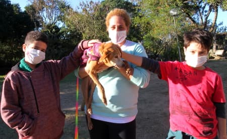 Amor aos animais! Cachorra idosa é adotada no Canil Municipal