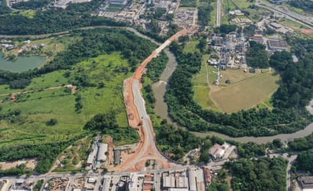 Obras da terceira ponte de Jacareí estão na fase final de execução