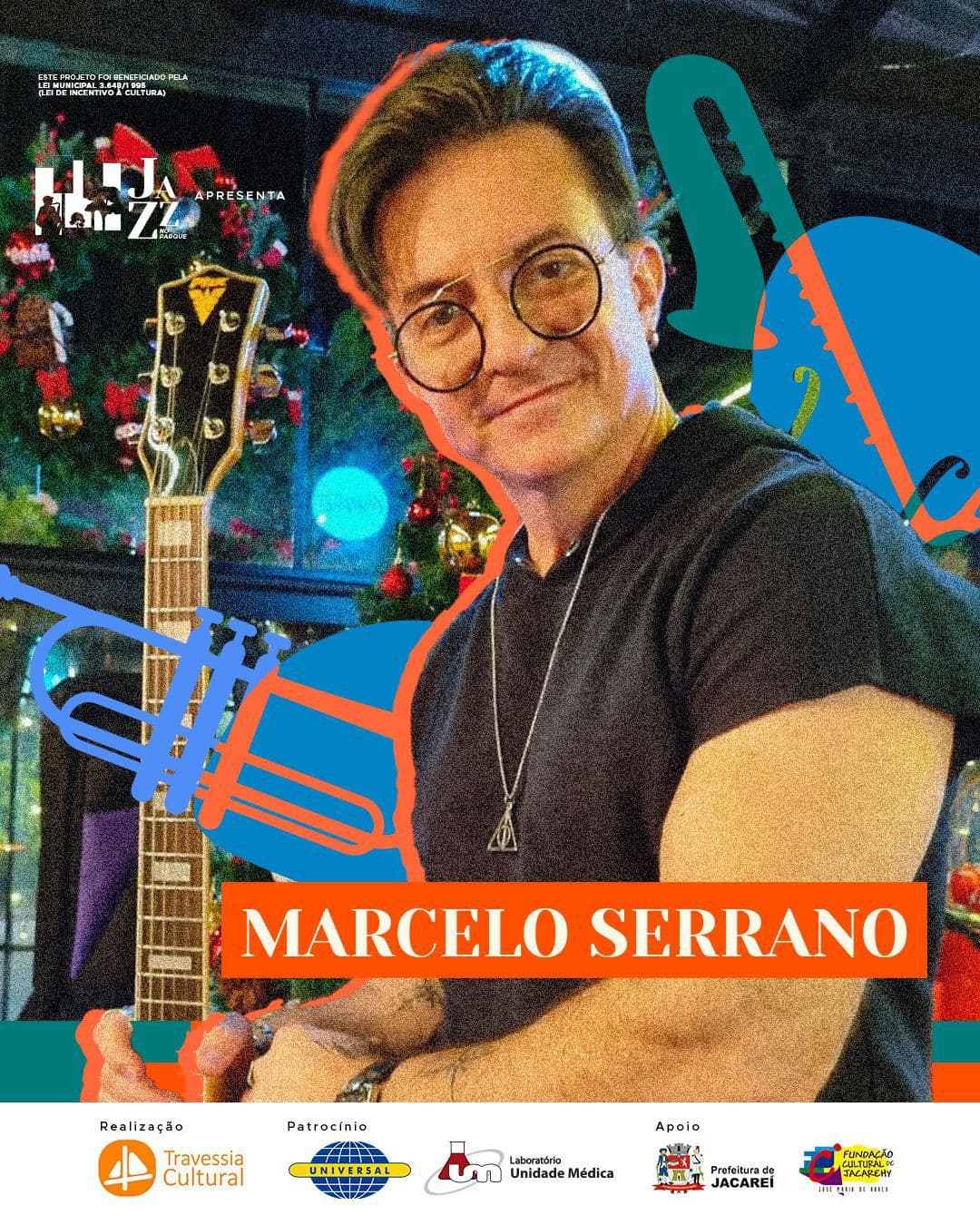 Jazz no Parque: Cantor Marcelo Serrano se apresenta na tarde deste domingo (13) no Parque da Cidade