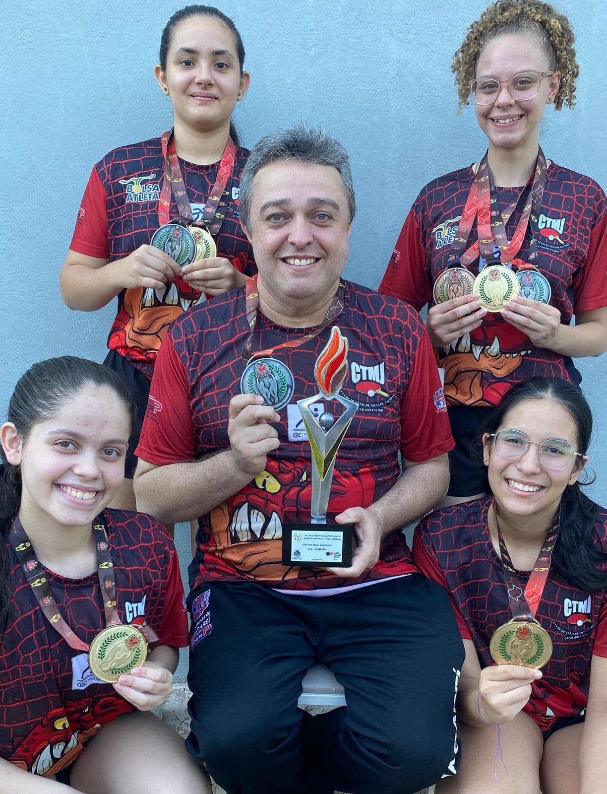 Equipe feminina de Tênis de Mesa de Jacareí é campeã de equipes nos Jogos Abertos da Juventude