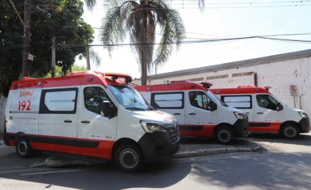 Jacareí recebe três ambulâncias do Ministério da Saúde para atendimento do SAMU
