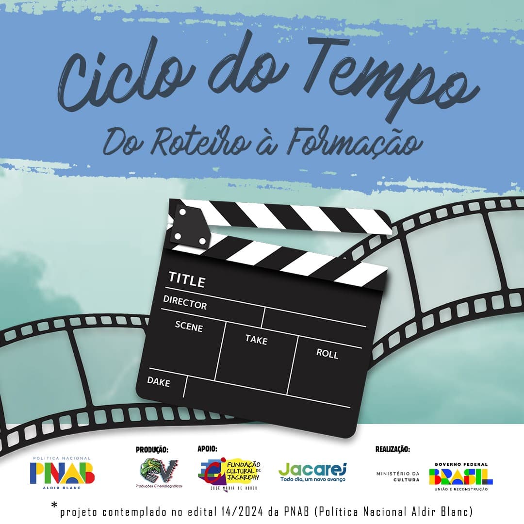 Projeto de Formação “Ciclo do Tempo: Do Roteiro à Realização” oferece oficinas gratuitas de cinema fantástico em Jacareí