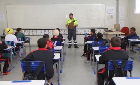 Programa Agente de Trânsito Mirim retoma encontros com início das turmas do segundo semestre