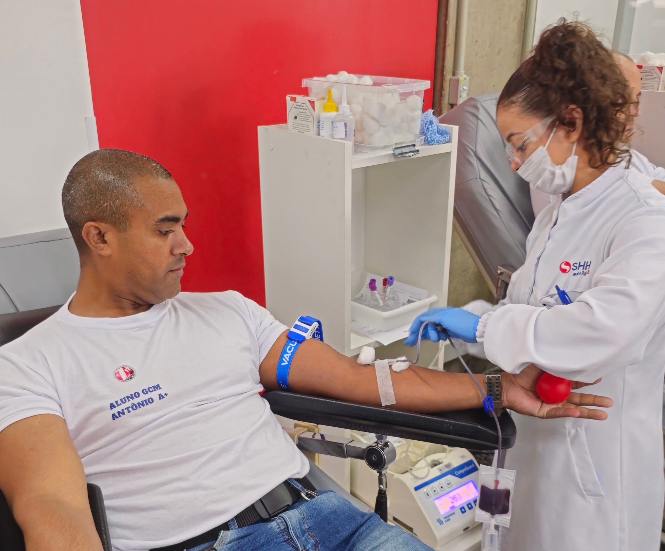 Campanha da Guarda Civil Municipal de Jacareí proporciona 30 doações de sangue ao Serviço de Hematologia e Hemoterapia
