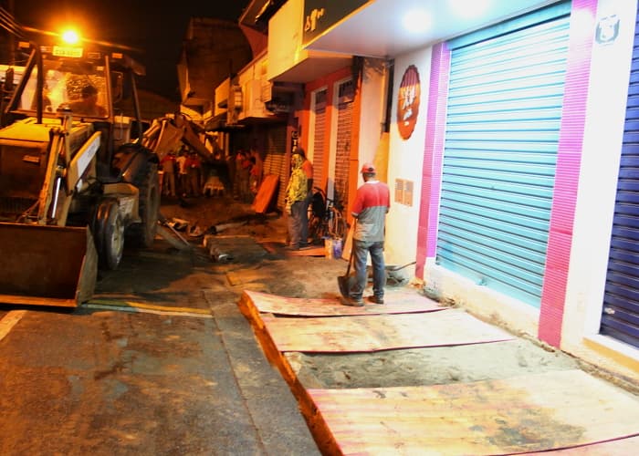 Calçadas da Rua Cel. Carlos Porto passam por revitalização