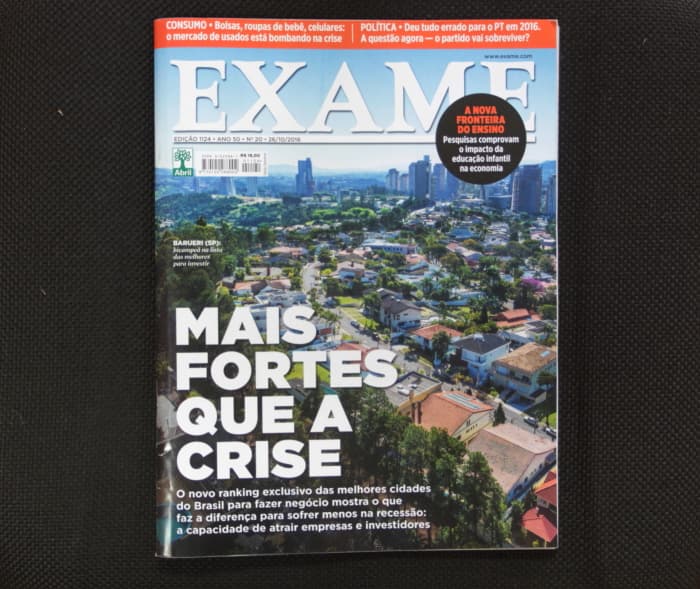 Revista Exame: pesquisa aponta Jacareí entre as 50 melhores cidades para se investir