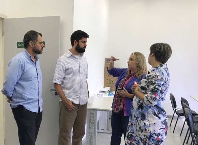 Secretários visitam espaços públicos no Parque Meia-Lua