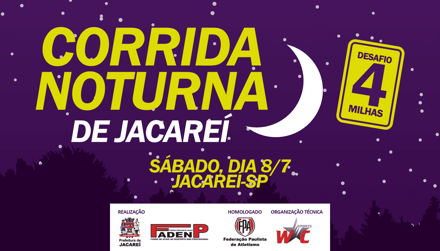 Abertas as inscrições para a Corrida Noturna de Jacareí
