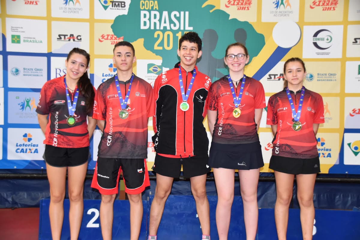 Tênis de Mesa garante ouro, prata e bronze na Copa Brasil