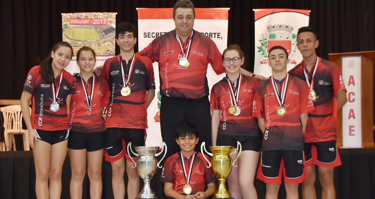 Tênis de mesa conquista ouro e prata nos Jogos Abertos