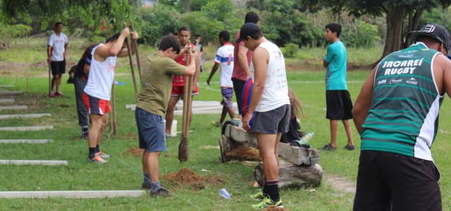 Jacareí Rugby realiza mutirão por melhorias no Campo do Balneário