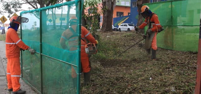 Jardim Real, Boa Vista, Villa Branca e três avenidas recebem capina na próxima semana