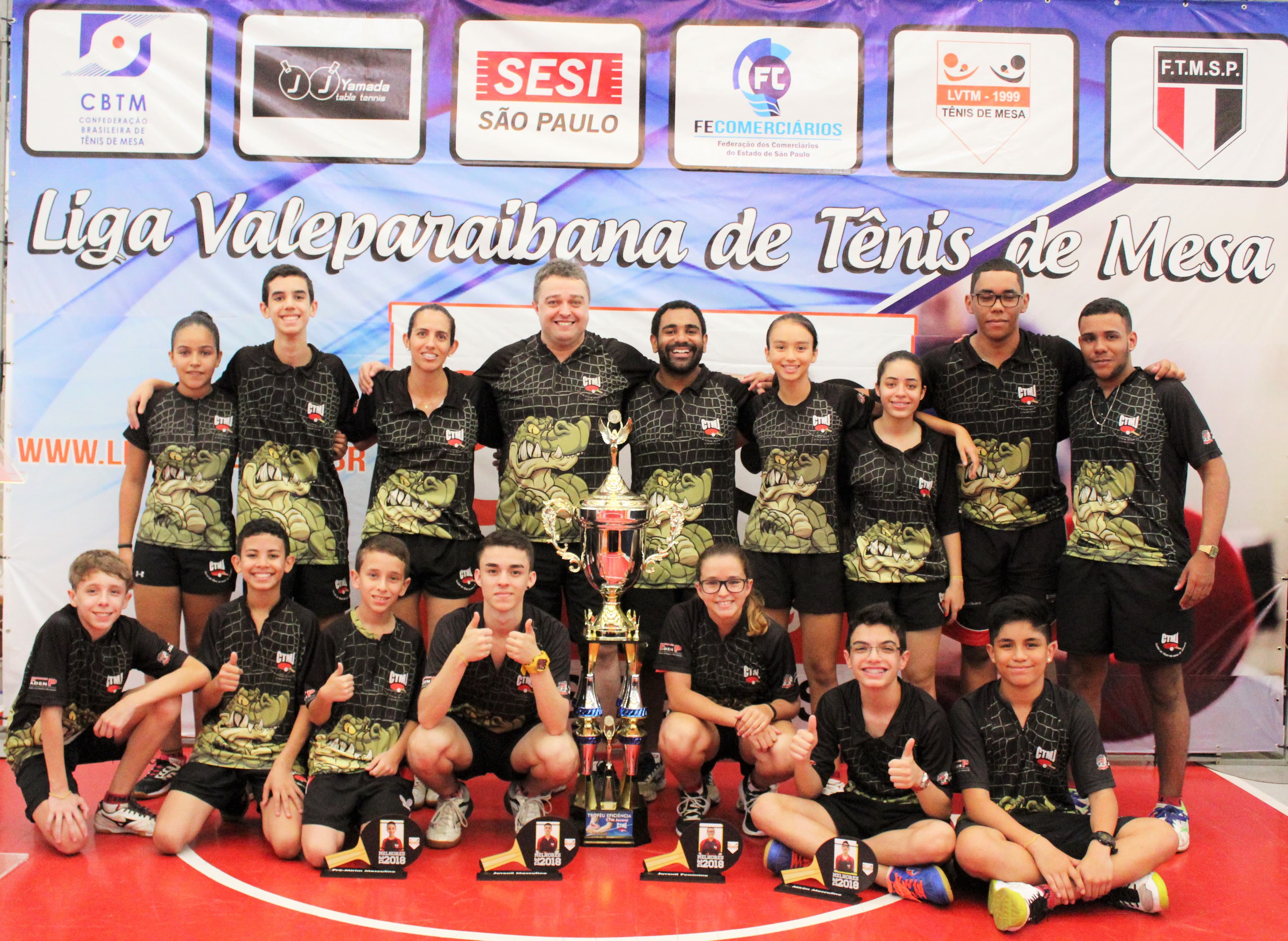 Tênis de Mesa: Clube de Jacareí encerra temporada 2018 com ouro, prata e bronze