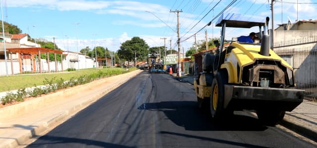 Com novo parque, obras de asfalto seguem em ruas do Campo Grande