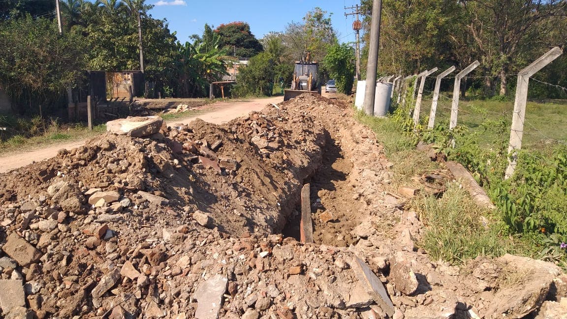 SAAE inicia obra para implantação de rede de água e esgoto na rua projetada do Jd. Siesta