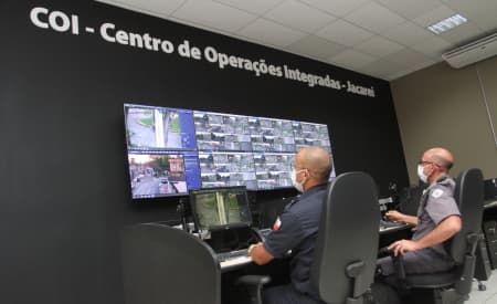 Mais segurança! Câmeras do COI de Jacareí auxiliam na prisão de foragido que conduzia veículo furtado