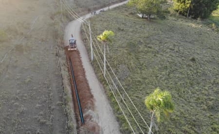 SAAE inicia implantação de redes de água para abastecer os bairros rurais Chácaras Santa Maria, Chácaras Itapoã e Jd. Santana