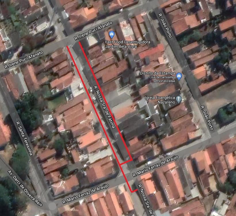 SAAE inicia implantação de nova rede de água na Rua Nossa Senhora de Fátima, nesta segunda (8)