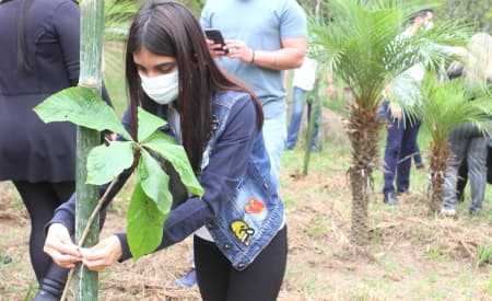 Dia da Árvore (21) e chegada da Primavera (22) são comemorados com plantio de 50 mudas de árvores, no Viveiro Municipal