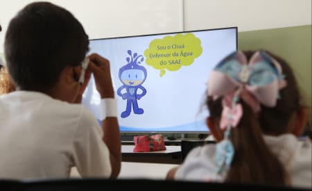 Saneamento em sala de aula! SAAE retoma atividades de educação ambiental nas escolas municipais