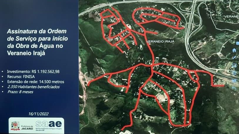 Prefeitura de Jacareí e SAAE assinam ordem de serviço para início da obra de abastecimento de água no bairro Veraneio Irajá