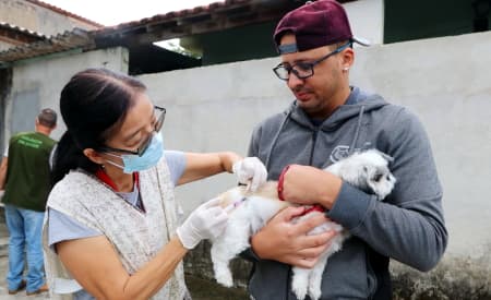 Vacinação Antirrábica gratuita para cães e gatos acontece neste sábado (8), no Parque Meia-Lua