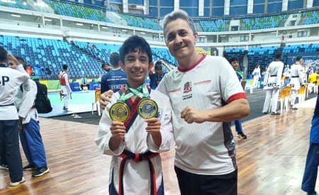 Atleta de 13 anos de escolinha de esporte de Jacareí vence Grand Slam e garante vaga para o Mundial e o Panamericano de Taekwondo