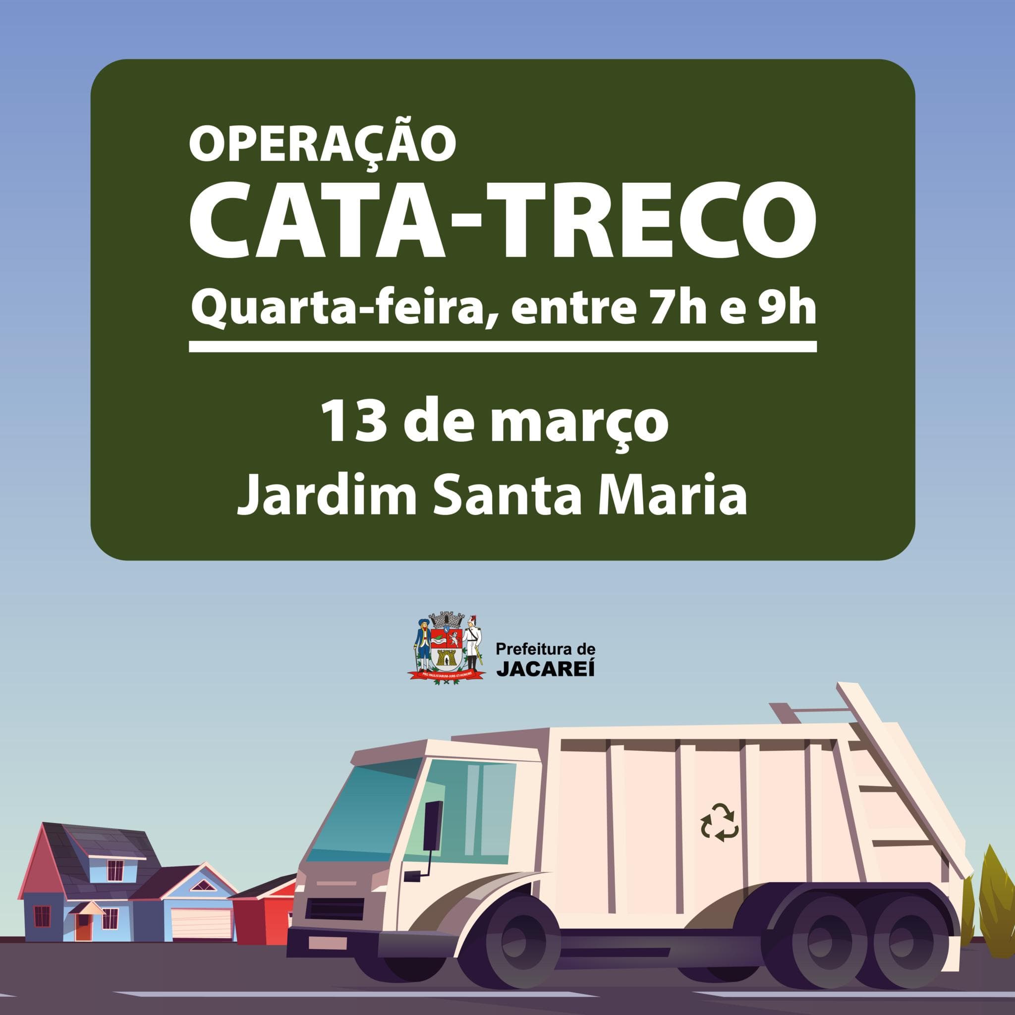 Xô, dengue! Operação Cata-Treco continua nesta quarta-feira (13), no Jardim Santa Maria