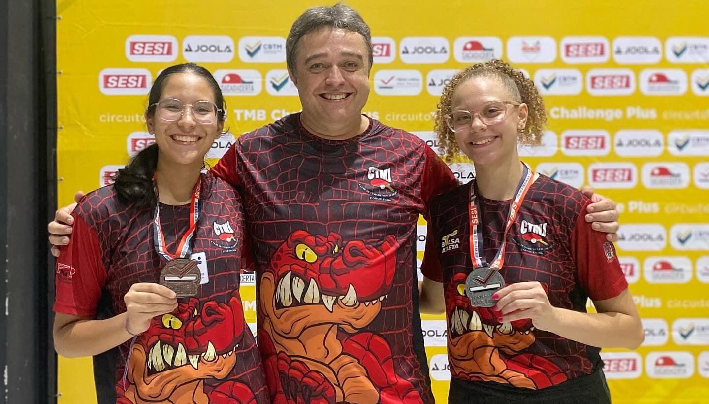 Mesatenistas de Jacareí conquistam ouro, prata e bronze no Challenge Plus