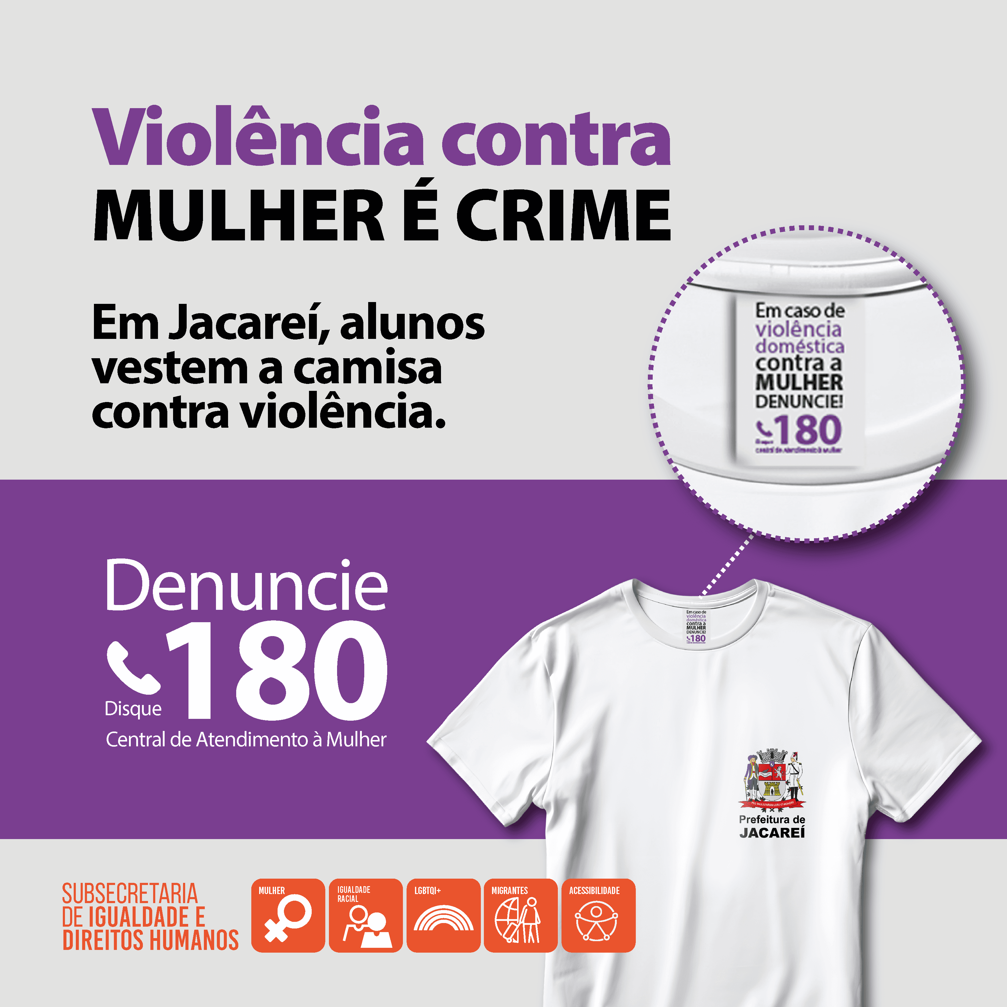 Prefeitura de Jacareí promove ação de enfrentamento à violência contra as mulheres