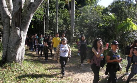 ‘Viver no Viveiro’ tem cinco trilhas diferentes em domingo de lazer na natureza em Jacareí