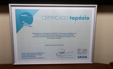 Prefeitura é premiada e recebe Selo CAIXA de Gestão Sustentável