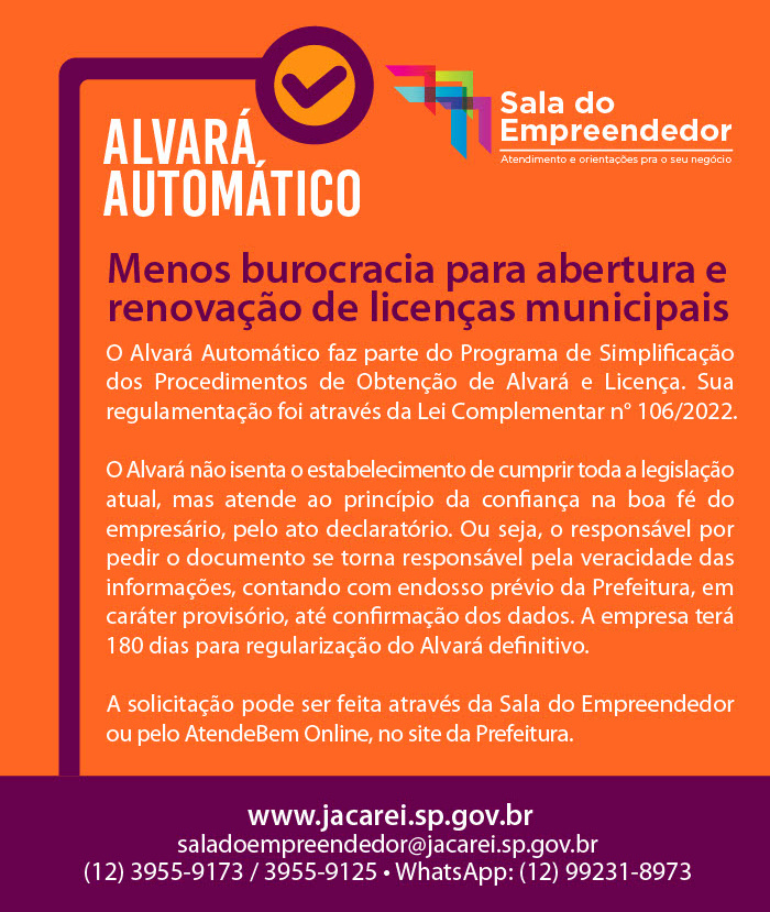 Tutorial Alvará Automático